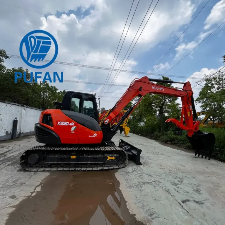 Used Kubota kx080-4 excavator1