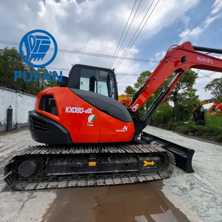 Used Kubota kx080-4 excavator4